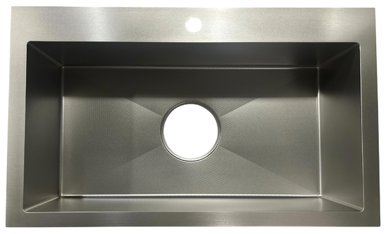 Honey Comb Embossed Steel 304 Sink 185 Big Drain Hold For Korean Market Thick top