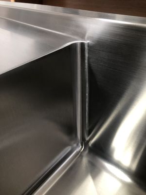 Household Rectangular Kitchen Sink With Side Drainboard Strict QC Control / Luxury Kitchen Sink