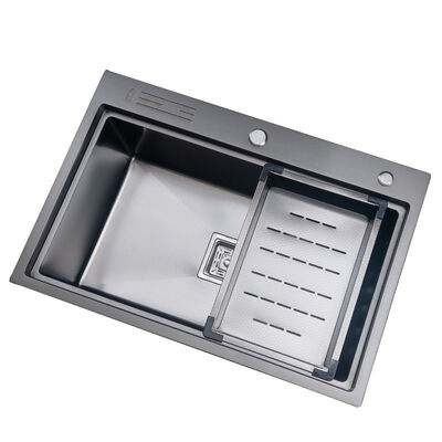 ซิงค์ท่อผึ้งสําหรับครัว 304 สแตนเลส ซิงค์ห้องครัว 16/18 Gauge รุ่นยอดนิยม ทนต่อรอยขีดขีด และเงียบ นาโนล้างสระ หน่วยทํางาน ซิงค์พร้อมอุปกรณ์เสริม