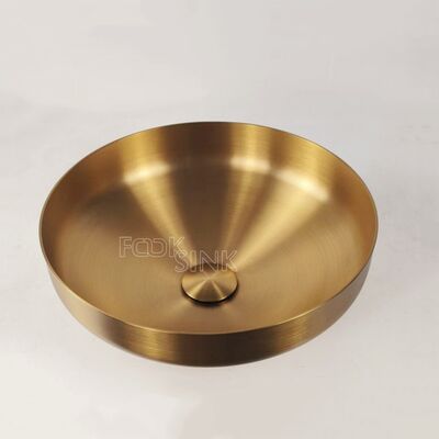 Commercial Hand Wash Sink PVD Gold 304 Stainless Steel Wash Basin For Bathroom Hotel Lavatory Luxury Non Fading Black Sinks modern