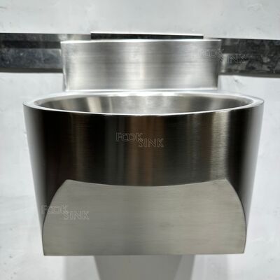 Factory 304 Stainless Steel Handmade Sinks School Outdoor Wall Mount Wash Basins Trough Lavatory Hand Washing Hand Brushed Surface Custom wash trough