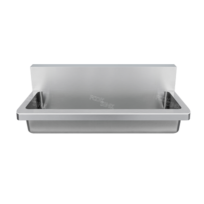 Industrial Utility Sink 1800x435mm 304 Stainless Steel Sinks For Factory School Brushed finish Wall Mounted 304 Easy To Clean Metal Wash Trough Lavello ﻿