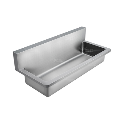 Industrial Utility Sink 1800x435mm 304 Stainless Steel Sinks For Factory School Brushed finish Wall Mounted 304 Easy To Clean Metal Wash Trough Lavello ﻿