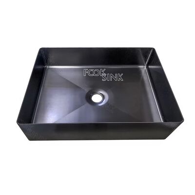 Luxury Style Bathroom Sinks For Hotel Apartment Toilet Chinese Factory Produces And Wholesales Black Gold 304 Stainless Steel Bathroom Sinks