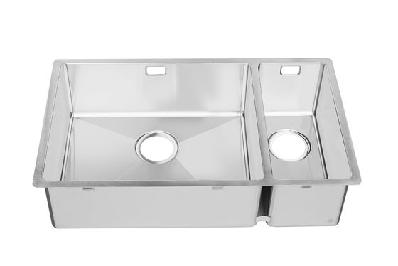 Stainless Steel 304 Undermount Double Bowl Kitchen Sink 18 Gauge